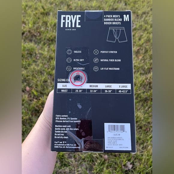 NWT Frye Mens Medium T Shirt and Underwear Bundle. 4 Pack of both. - Picture 12 of 14